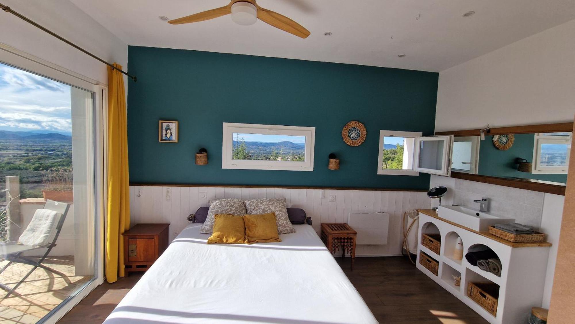 Reve D'Escapade Chambre Avec Vue Sublime Sur Les Cevennes Ardechoises Barjac  Εξωτερικό φωτογραφία